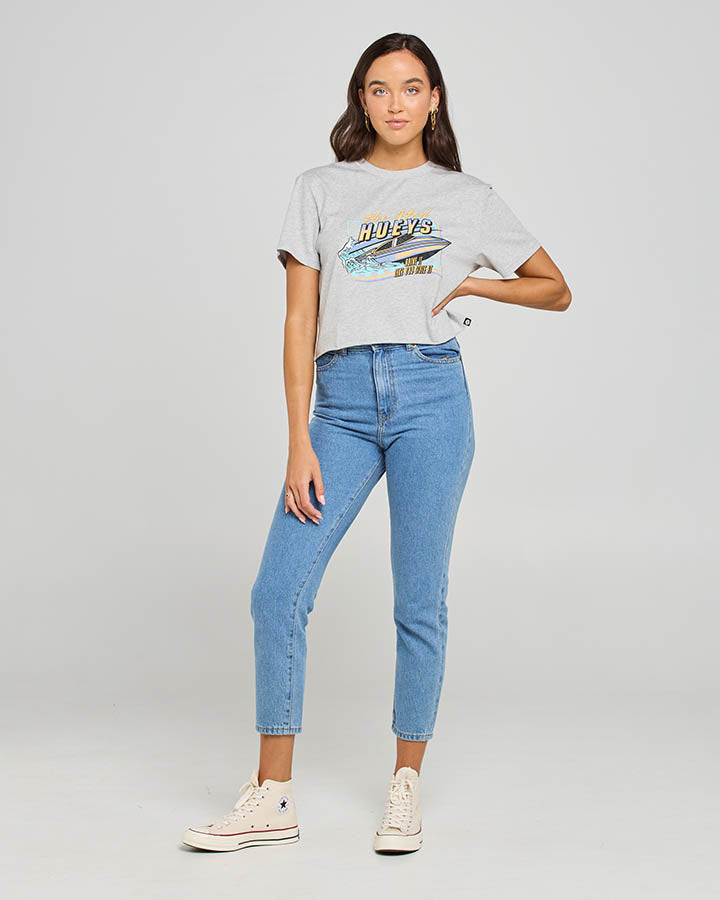 The Mad Hueys Drive It Like You Stole It Womens Crop Tee - Image 4