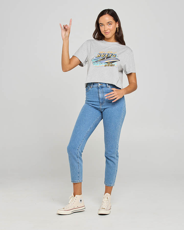 The Mad Hueys Drive It Like You Stole It Womens Crop Tee - Image 5