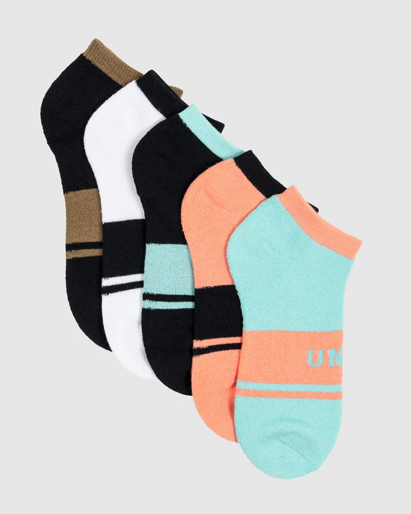 Unit Equip Ladies Bamboo No Show Socks - 5 Pack - Image 3