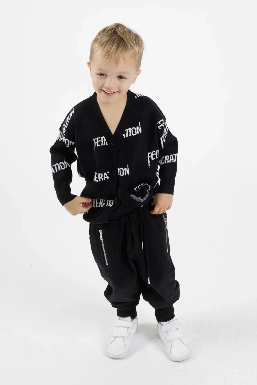 Federation Kids Playground Trackies - Black - Image 3