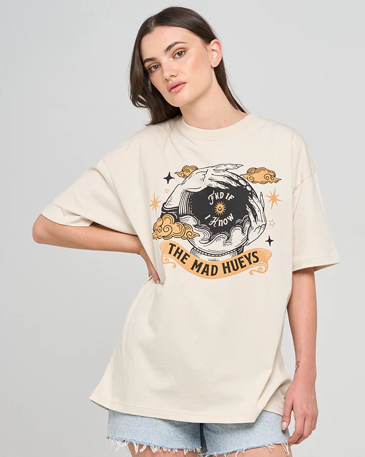 The Mad Hueys FKD IF I KNOW | WOMENS OVERSIZED TEE - Image 4
