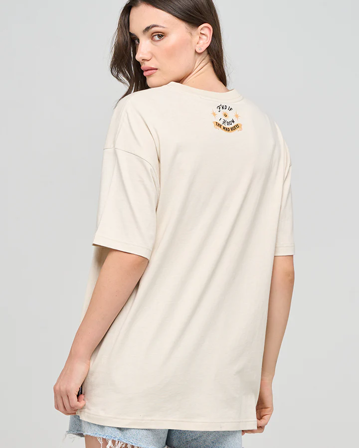 The Mad Hueys FKD IF I KNOW | WOMENS OVERSIZED TEE - Image 5