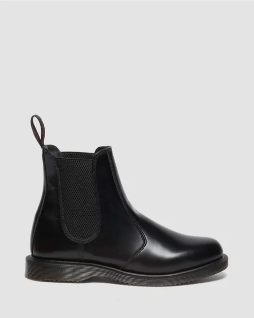 Dr. Martens Flora Chelsea Boot - Black Polished Smooth - Image 3
