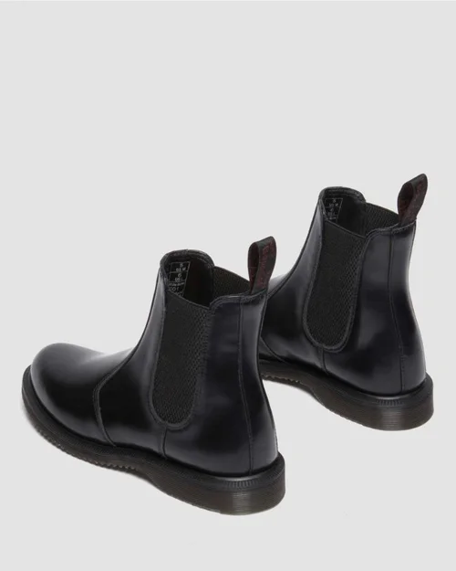 Dr. Martens Flora Chelsea Boot - Black Polished Smooth - Image 4