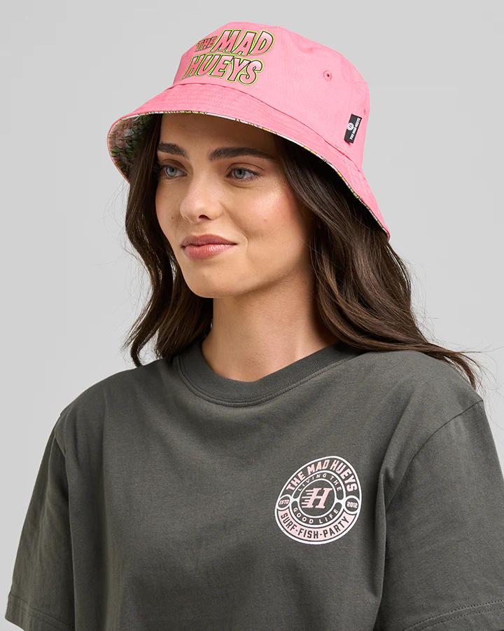 The Mad Hueys GALAH ANCHOR | WOMENS REVERSIBLE BUCKET HAT - Image 3