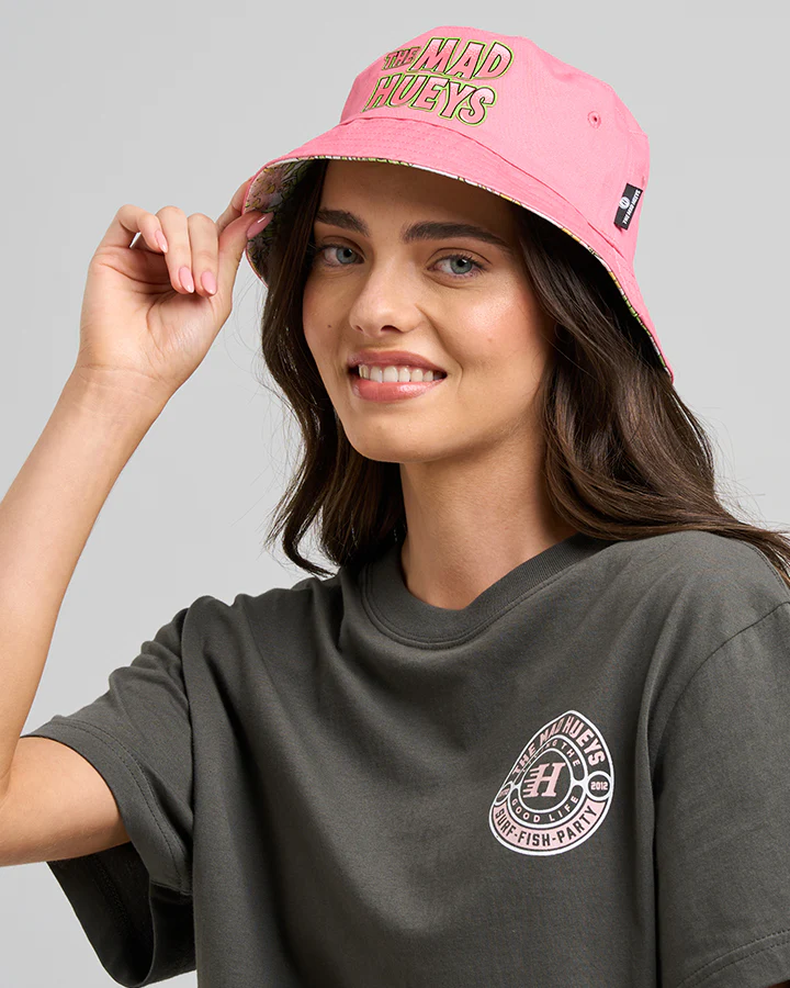 The Mad Hueys GALAH ANCHOR | WOMENS REVERSIBLE BUCKET HAT - Image 5