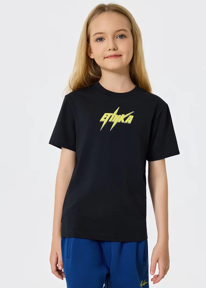 Ethika Girls Bolt Midnight Tee