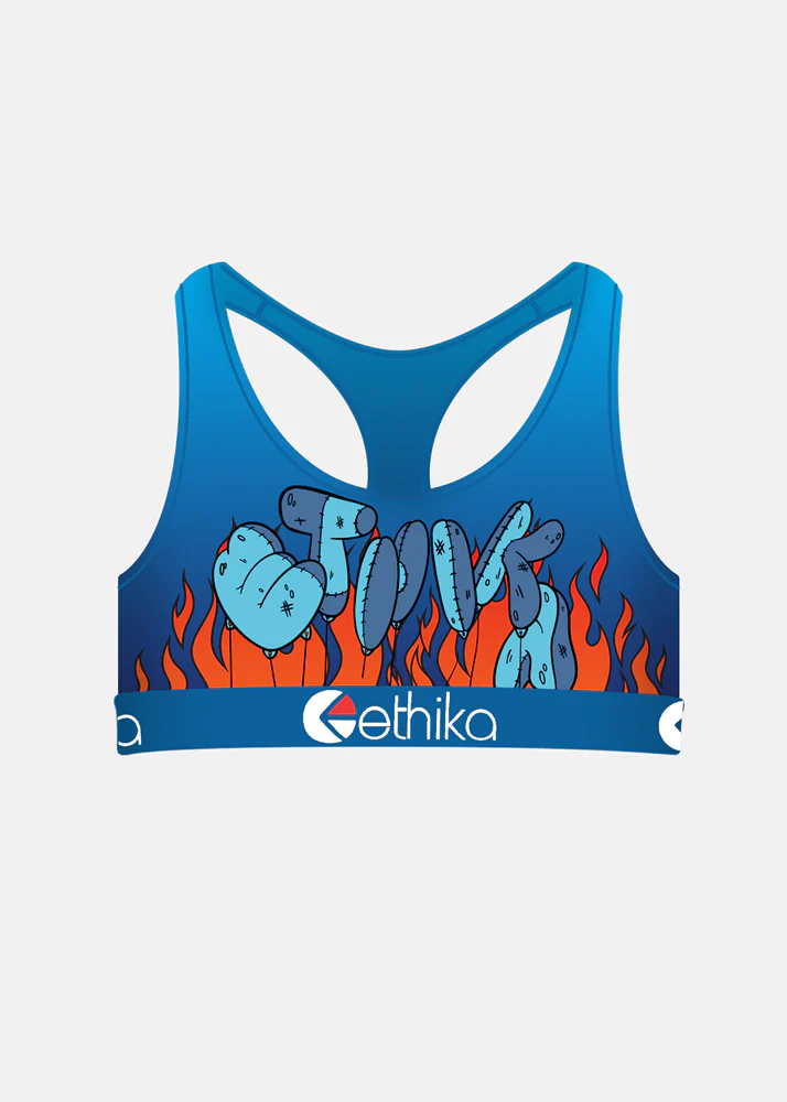 Ethika Girls Down In Flames Sports Bra