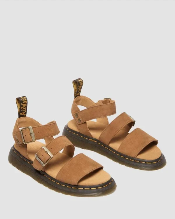 Dr. Martens Gryphon Sandal - Desert Brown Tumbled Nubuck - Image 4
