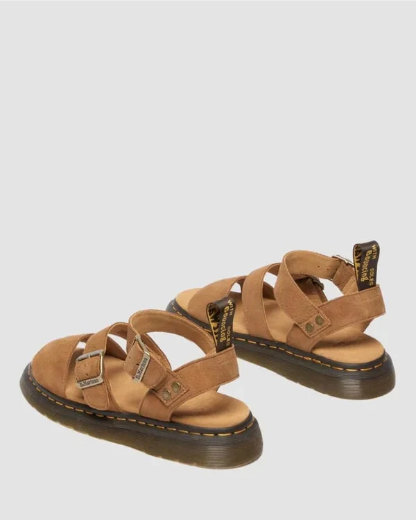 Dr. Martens Gryphon Sandal - Desert Brown Tumbled Nubuck - Image 5