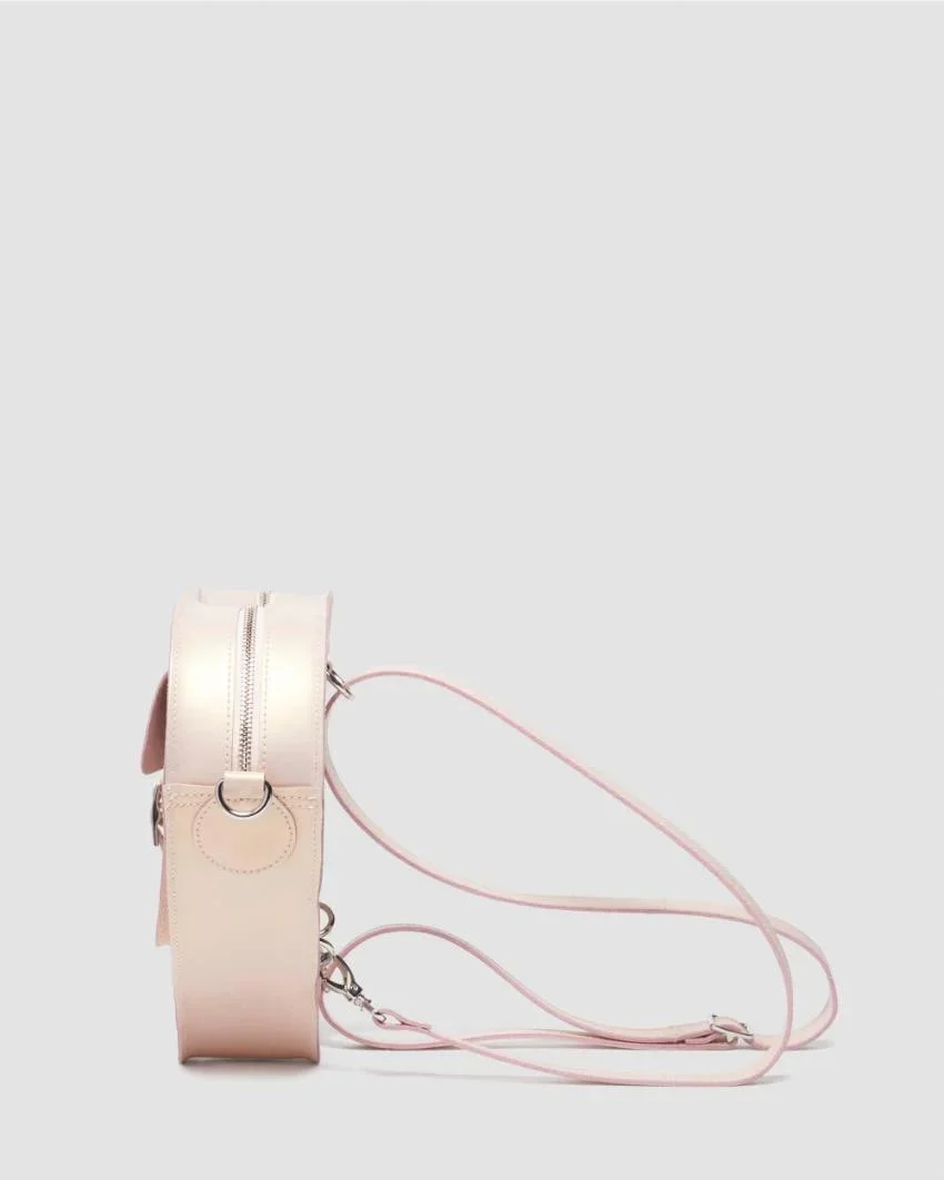 Dr. Martens Heart Backpack - Powder Pink / Gold Shift Leather - Image 3