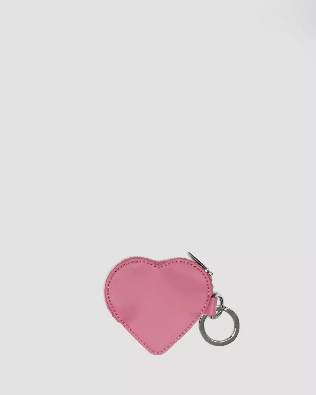 Dr. Martens Leather Heart Keyring Purse - Pink Kiev - Image 2