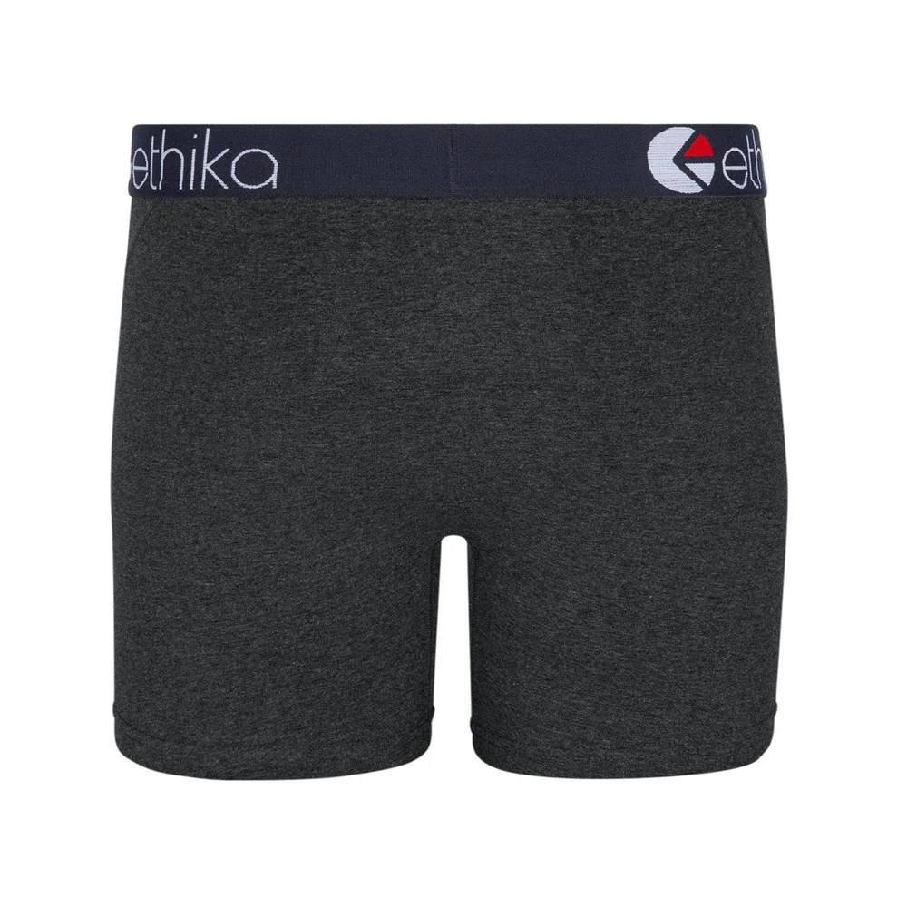 Ethika Mens Heather Black Grey Mid - Image 3