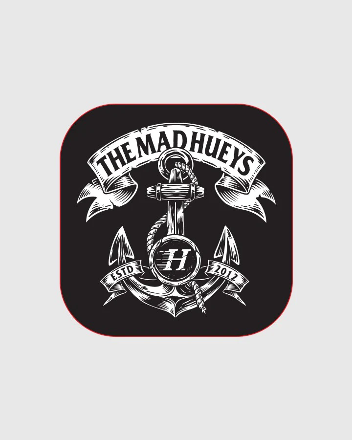 The Mad Hueys Hueys Anchor Sticker