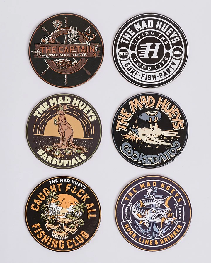 The Mad Hueys HUEYS | DRINKING COASTERS
