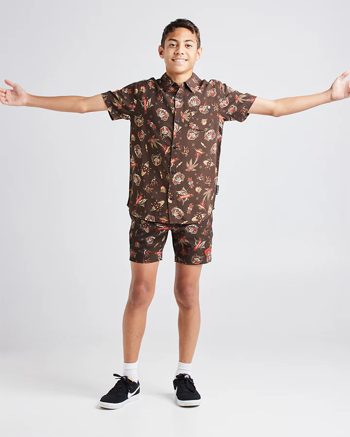 The Mad Hueys Hueys Tattoo Youth Woven Shirt - Image 4