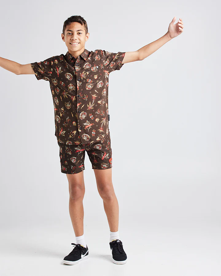 The Mad Hueys Hueys Tattoo Youth Woven Shirt - Image 5