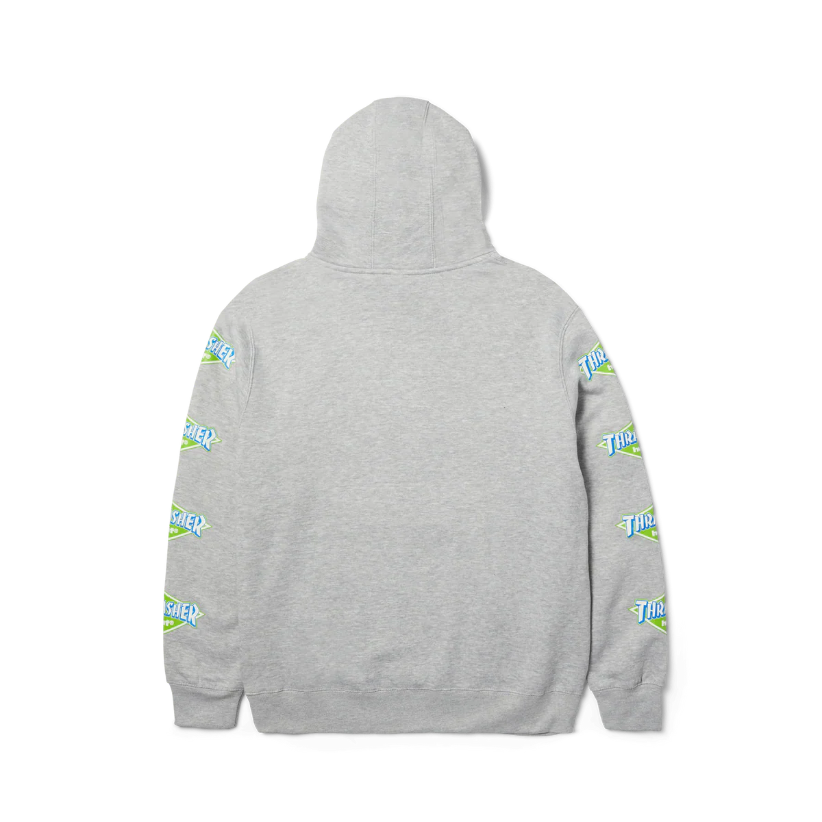 Huf X Thrasher Logo Hoodie - Heather Grey - Image 2