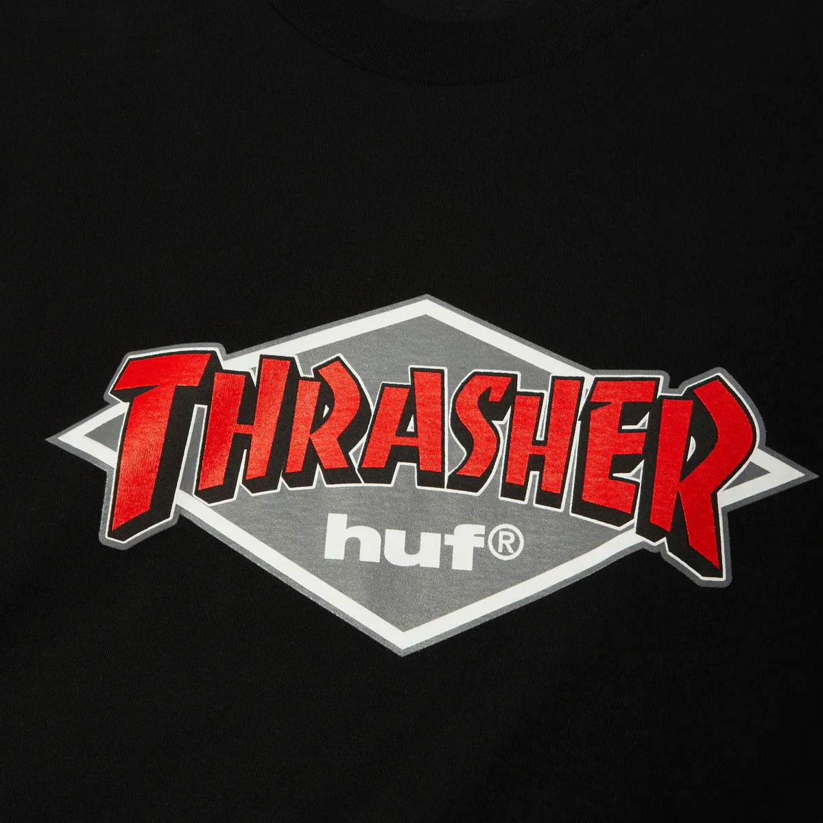 Huf X Thrasher Logo Tee - Black - Image 2