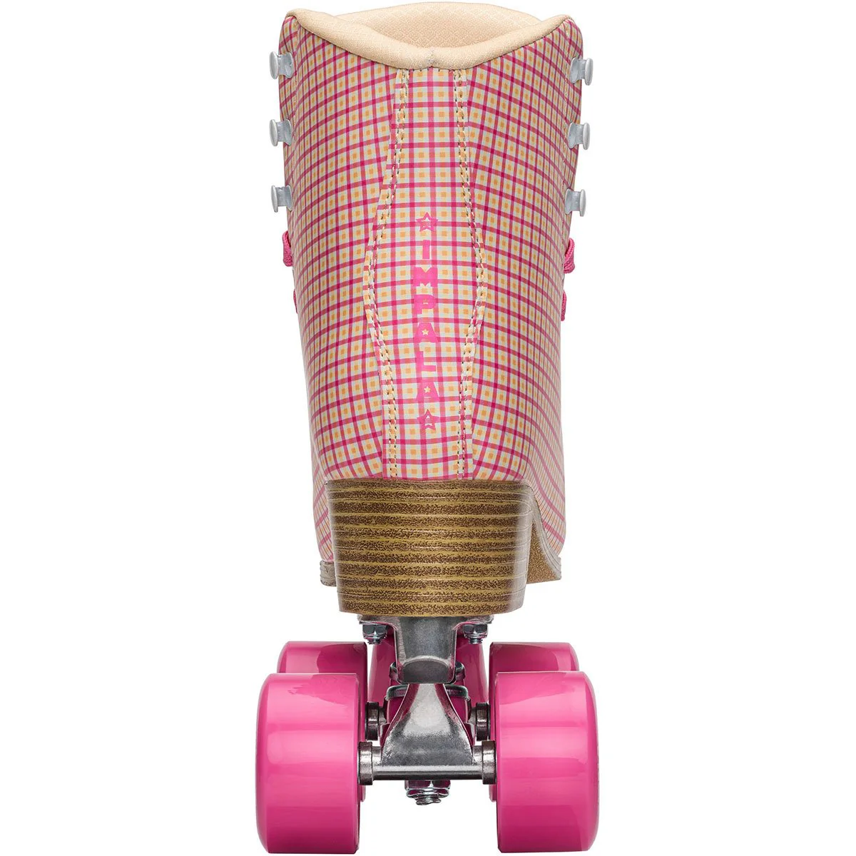 Impala Womens Rollerskates Pink Tartan - Image 7