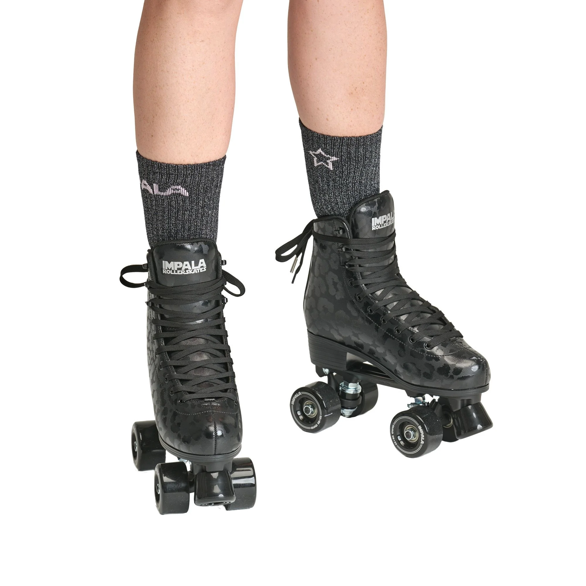 Impala Womens Rollerskates Black Leopard - Image 3
