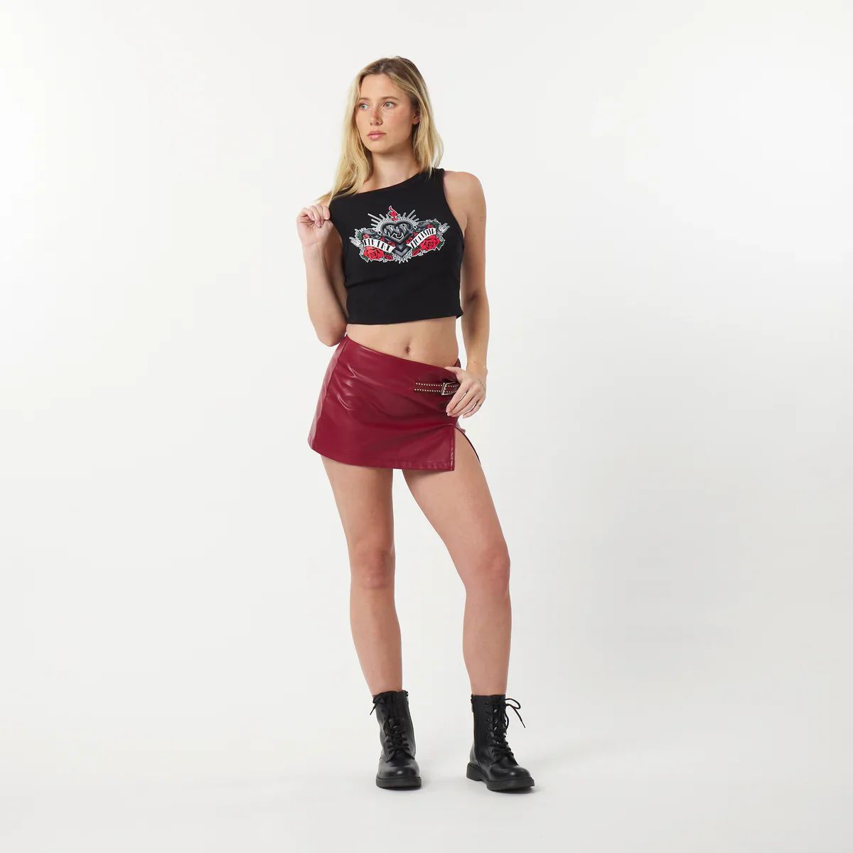 Metal Mulisha Internal Womens Cropped Tank - Image 3