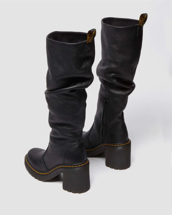 Dr. Martens Kasey Pull On Boot - Black Virginia - Image 5