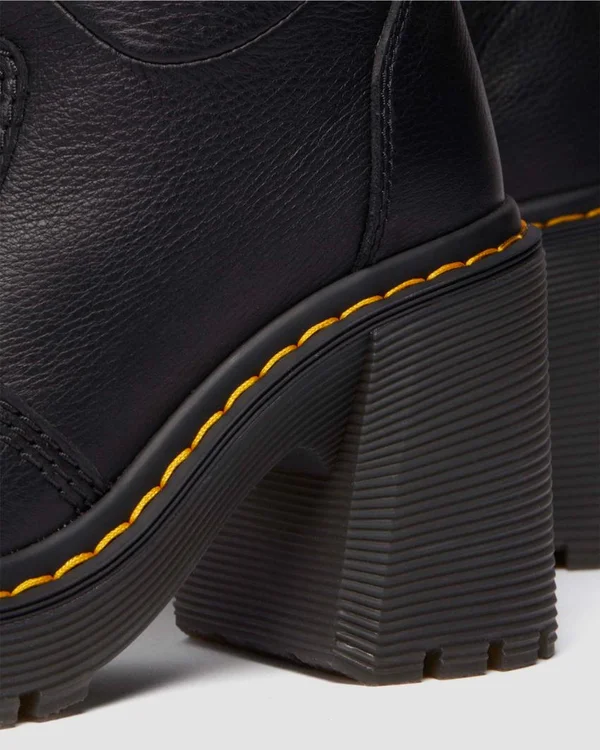 Dr. Martens Kasey Pull On Boot - Black Virginia - Image 7