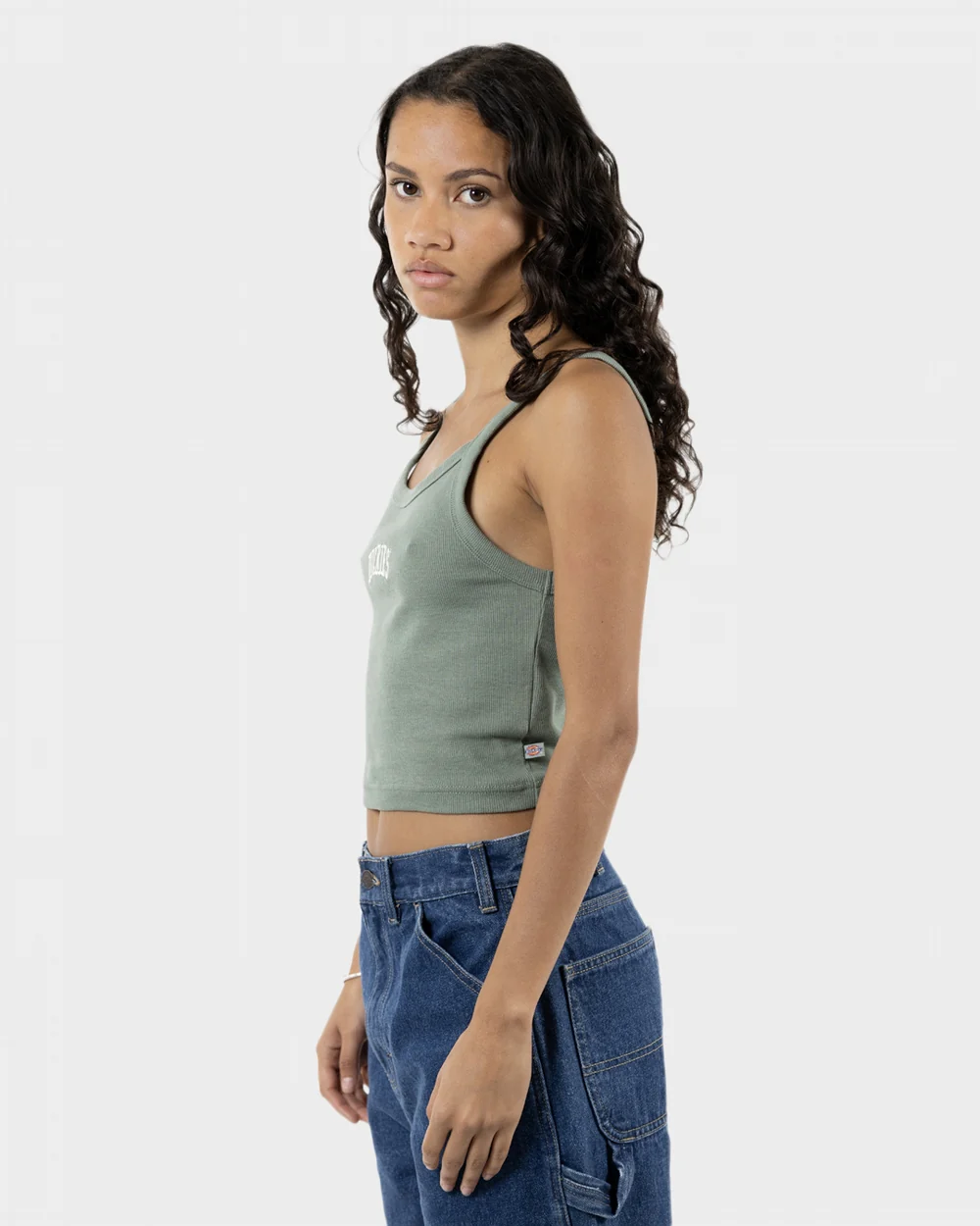 Dickies Longview Mini Cropped Singlet - Image 3