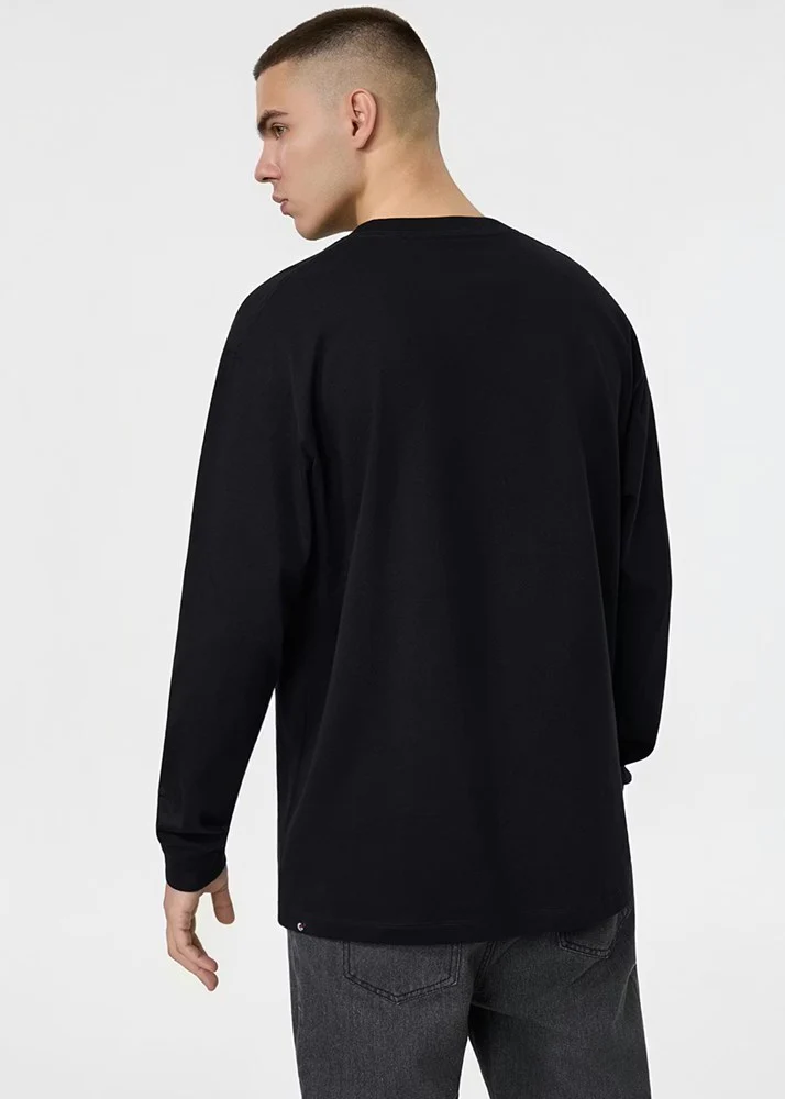 Ethika Mens Blastover Longsleeve Tee - Black - Image 2