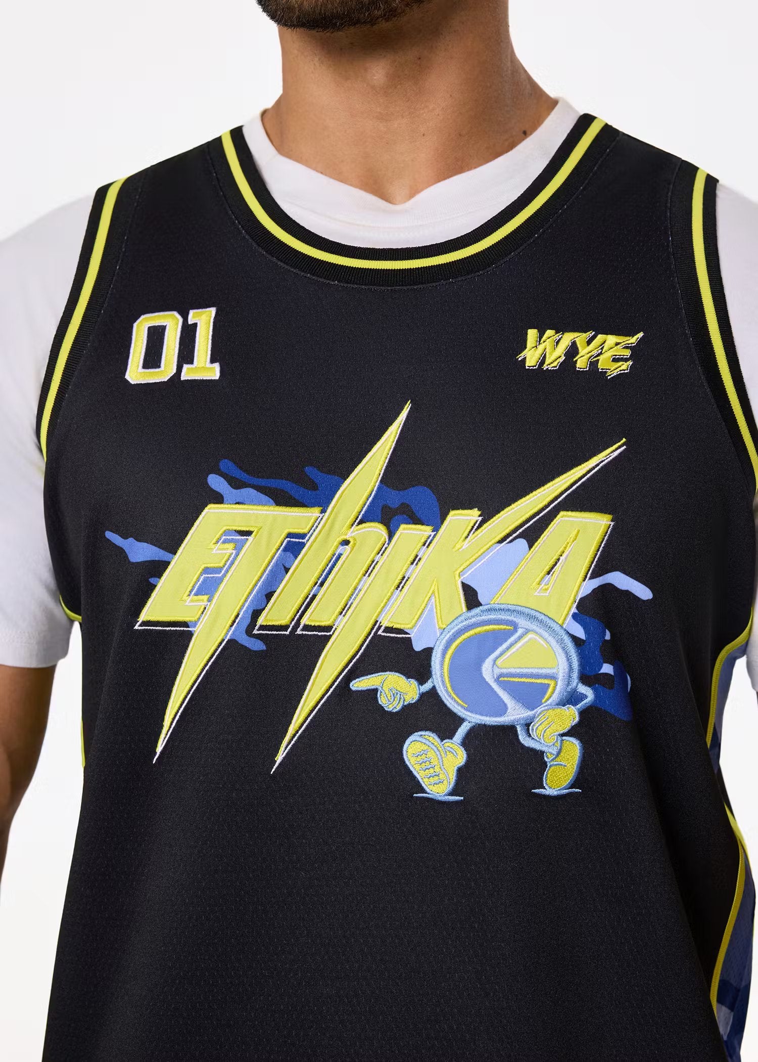 Ethika Mens Bolt Camo Basketball Jersey - Image 3