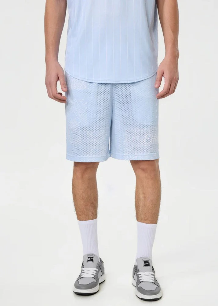 Ethika Mens Ice Paisley 7 Inch Basketball Short