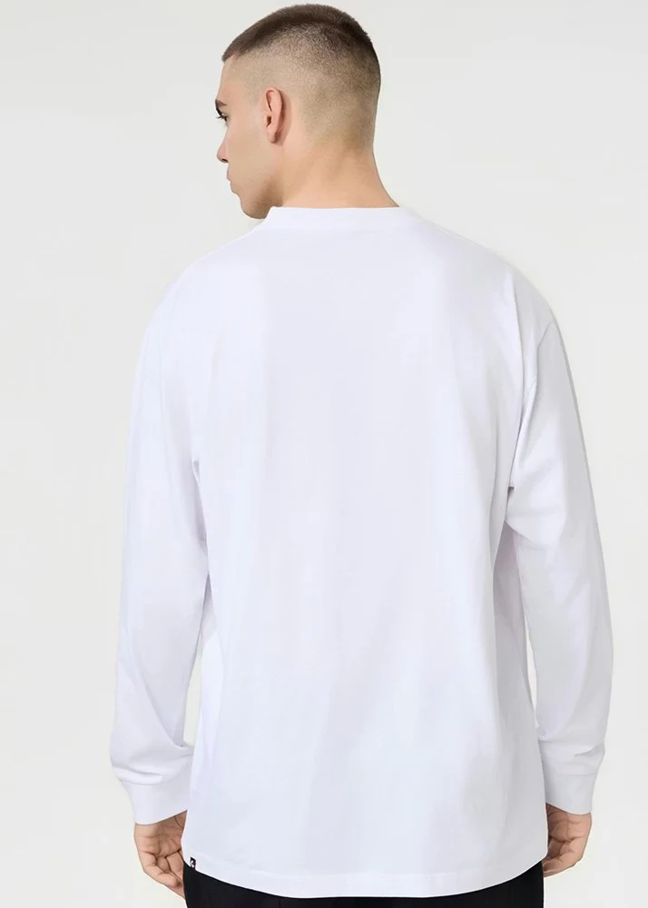 Ethika Mens Rider Longsleeve Tee - White - Image 2