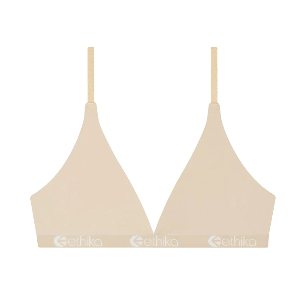 Ethika Modal Triangle Bra - Nude - Image 2