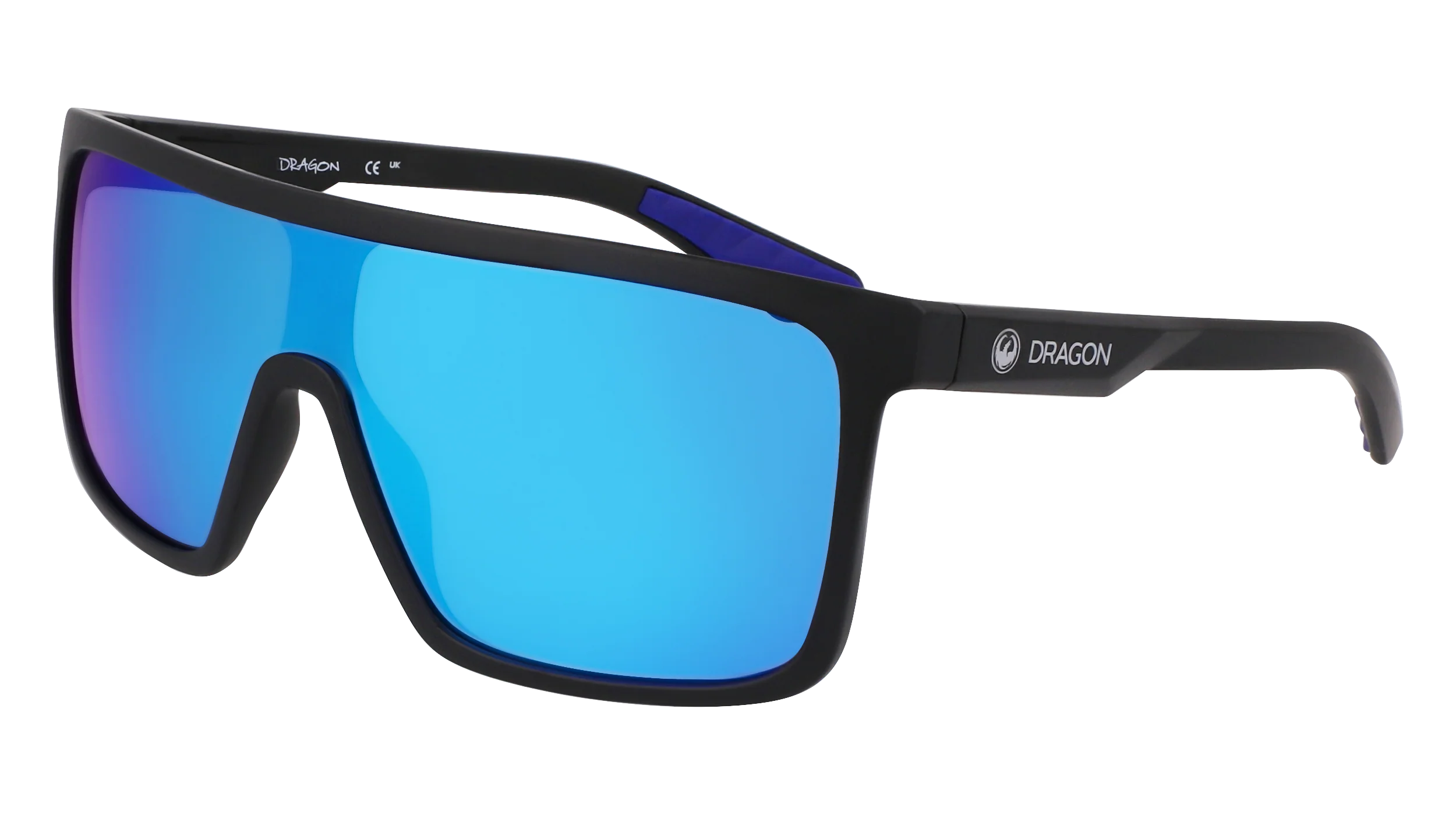 Dragon Momentum H20 - Matte Black/Blue Ion LL Polarised