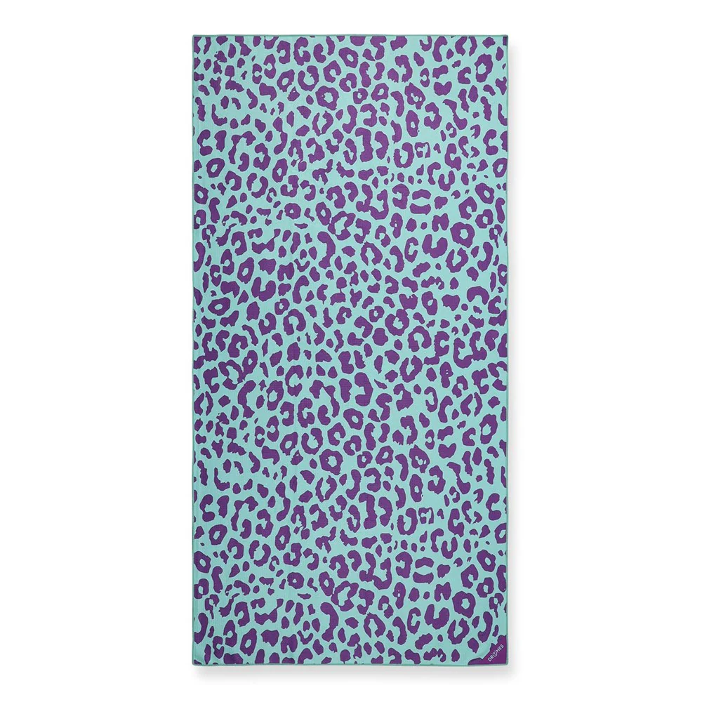 Dritimes Neon Leopard Beach Towel
