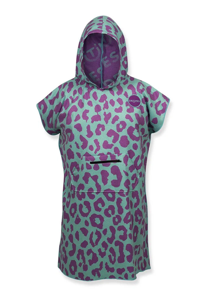 DriTimes Neon Leopard Hooded Towel