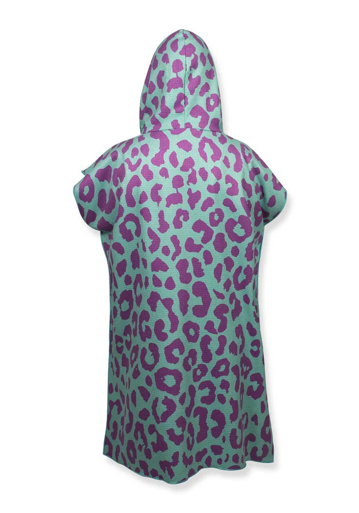 DriTimes Neon Leopard Hooded Towel - Image 2