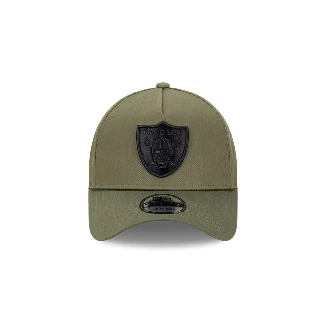 New Era Las Vegas Raiders New Olive 9FORTY A-Frame Snapback - Image 2