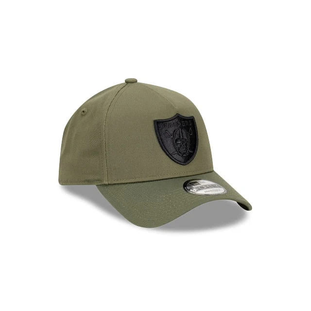 New Era Las Vegas Raiders New Olive 9FORTY A-Frame Snapback - Image 3