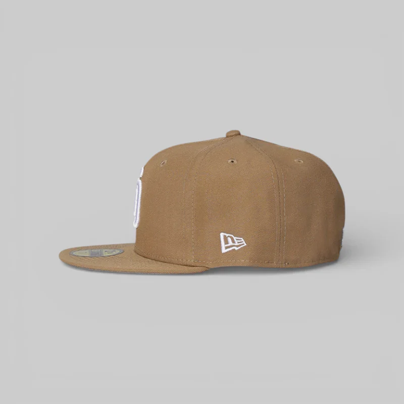 New Era San Diego Padres Khaki White 59FIFTY Fitted - Image 4