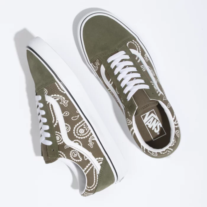 Vans Old Skool Peace Paisley - Grape Leaf / True White - Image 3