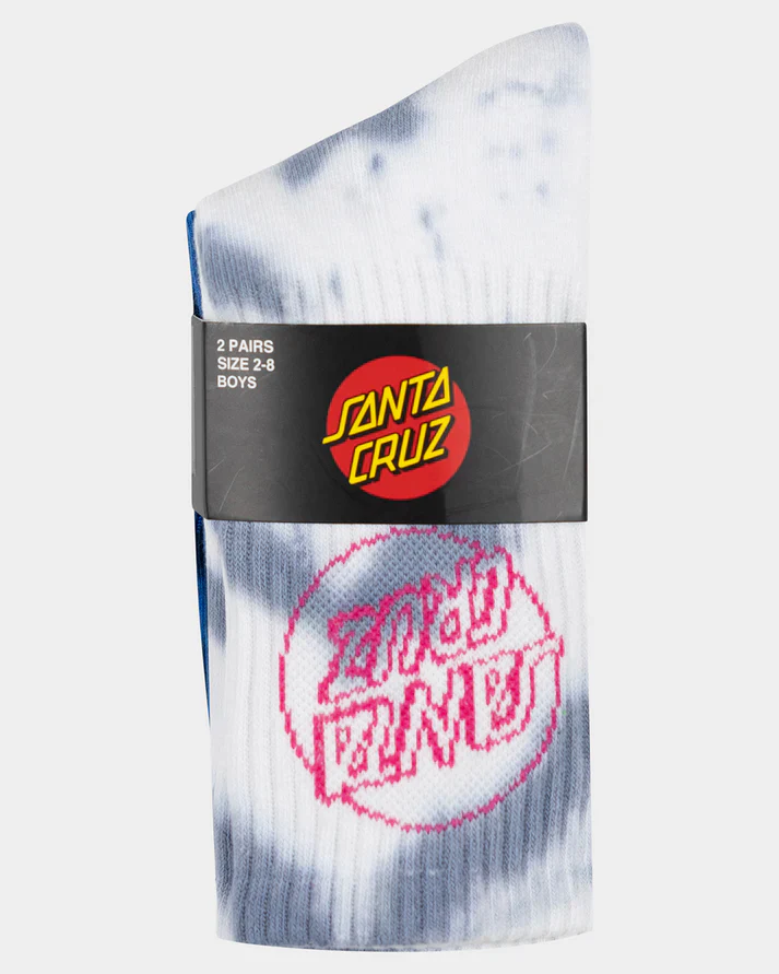 Santa Cruz Opus Dot Boys Crew Socks 2 Pack - Image 4