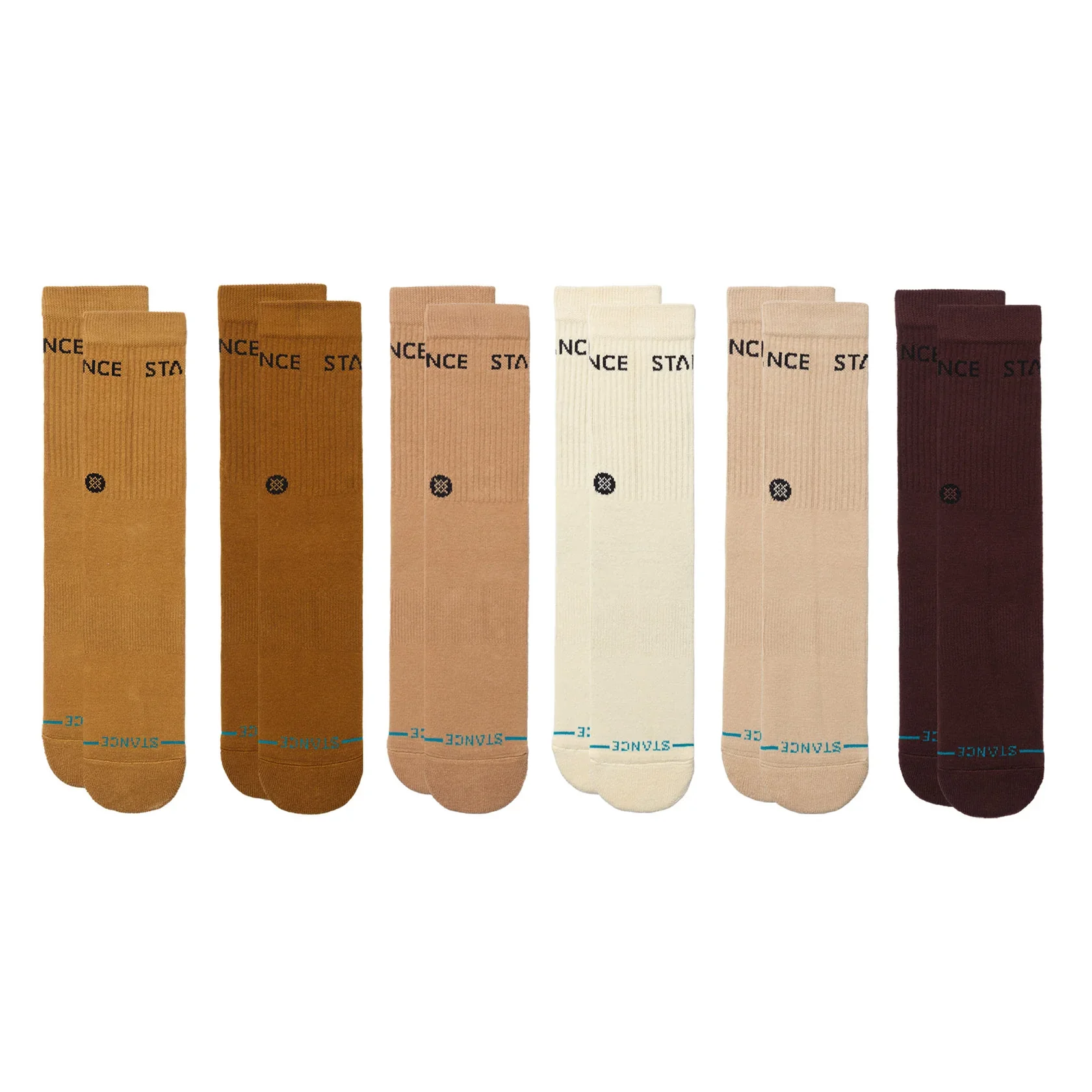 Stance Origin 6 Pack Crew Socks - Image 2