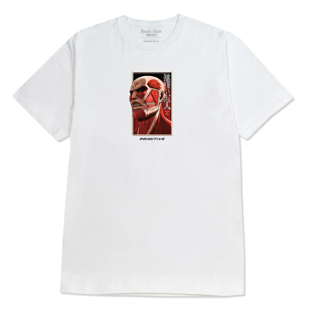 Primitive Tee Colossal Dirty P White - Image 2