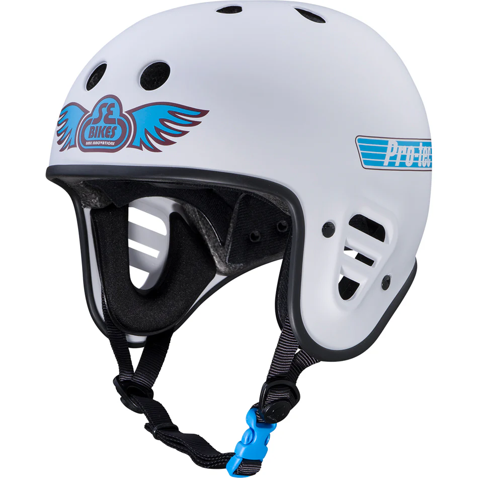 Protec Full Cut Skate Cert Helmet - SE Bikes White - Image 2