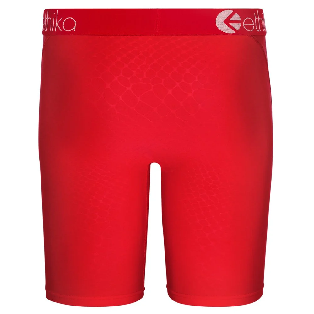 Ethika Mens Python Embossed Red Staple - Image 3