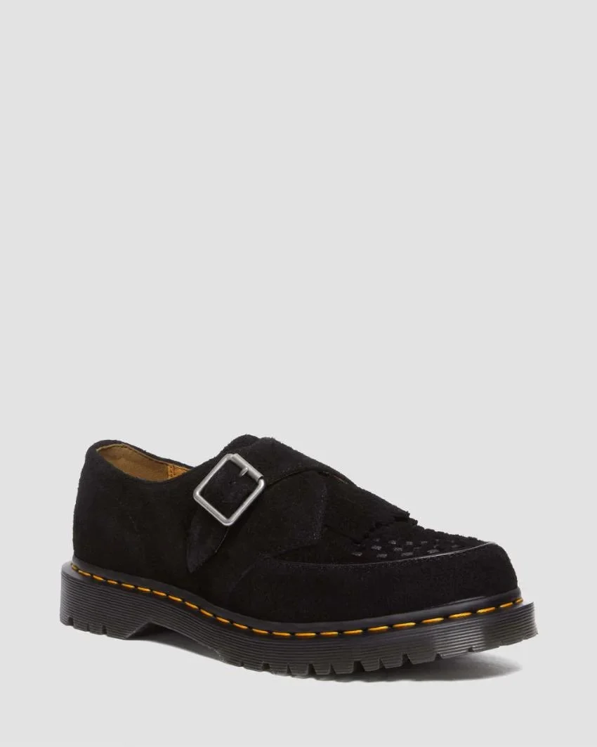 Dr. Martens Ramsey Monk Suede Creepers - Black Desert Oasis
