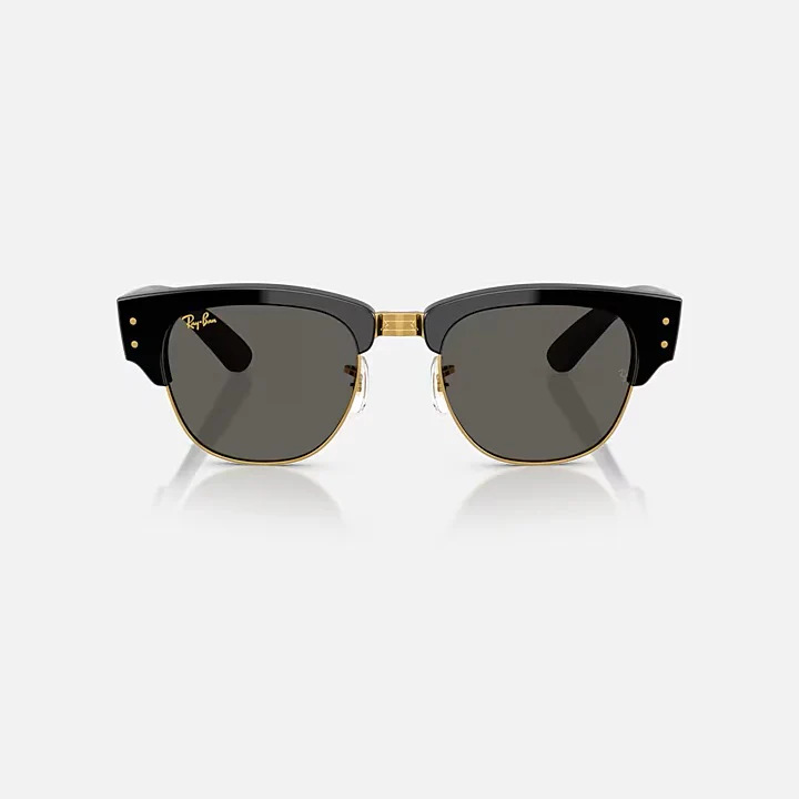 Ray Ban Mega Clubmaster - Black On Gold/Ultra Black Lens - Image 2