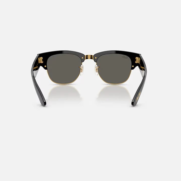 Ray Ban Mega Clubmaster - Black On Gold/Ultra Black Lens - Image 4